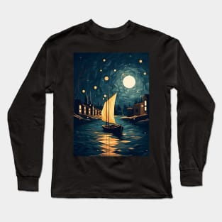 Sailing under Starry Skies Long Sleeve T-Shirt